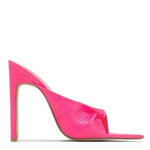 Miss Lola - Style Envy High Heel Mules - Pink